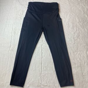 Peace, Love, World Black Leggings Size SP
